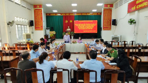 Đoàn kiểm tra liên ngành ATTP Sở y tế Đồng Nai làm việc với xã Hưng Thịnh về ATTP trong dịp Tết Nguyên đán Bính Ngọ và mùa Lễ hội Xuân năm 2026.