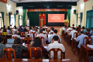 Xã Hưng Thịnh tổ chức hội nghị cán bộ chủ chốt thực hiện quy trình công tác cán bộ