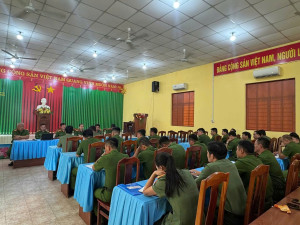 CÔNG AN XÃ HƯNG THỊNH TRIỂN KHAI CAO ĐIỂM TẤN CÔNG, TRẤN ÁP TỘI PHẠM, BẢO ĐẢM AN NINH TRẬT TỰ