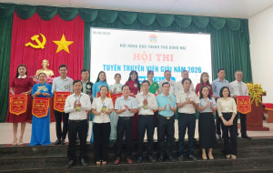 HỘI NÔNG DÂN XÃ HƯNG THỊNH THAM GIA HỘI THI  TUYÊN TUYỀN VIÊN GIỎI THÀNH PHỐ ĐỒNG NAI