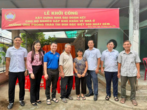 XÃ HƯNG THỊNH KHỞI CÔNG XÂY DỰNG 02 CĂN NHÀ ĐẠI ĐOÀN KẾT CHO HỘ NGHÈO
