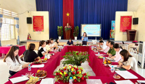 Đoàn công tác UBND xã Hưng Thịnh kiểm tra, đánh giá công tác quản lý và thực hiện nhiệm vụ năm học 2025 - 2026 tại Trường THCS Nguyễn Thượng Hiền