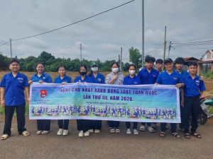 Đoàn Thanh niên xã Hưng Thịnh tổ chức ra quân hưởng ứng “Chủ nhật xanh”