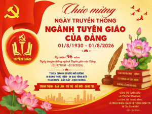 Kỷ niệm 96 năm ngày truyền thống ngành Tuyên giáo của Đảng (01/8/1930 - 01/8/2026).