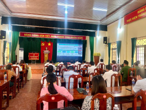 Xã Hưng Thịnh tham dự Hội nghị trực tuyến toàn quốc Sơ kết 1 năm 6 tháng triển khai thực hiện Nghị quyết số 57-NQ/TW ngày 22/12/2024 của Bộ Chính trị