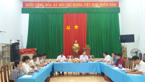 Đảng ủy xã Hưng Thịnh giám sát đối với chi bộ và đồng chí Bí thư chi bộ Trung tâm Dịch vụ Tổng hợp xã