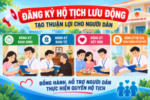 Đăng ký hộ tịch lưu động – giải pháp tạo thuận lợi cho người...