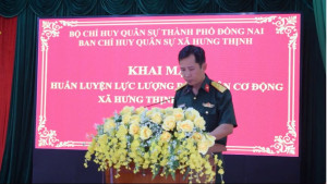 XÃ HƯNG THỊNH KHAI MẠC HUẤN LUYỆN DÂN QUÂN CƠ ĐỘNG NĂM 2026