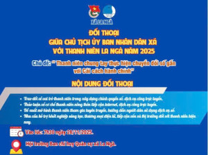 Kế hoạch Tổ chức Chương trình đối thoại giữa Chủ tịch UBND xã với thanh niên xã La Ngà năm 2025