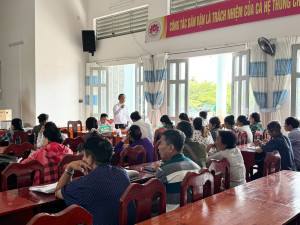 HỘI NGHỊ BÁO CÁO KẾT QUẢ THỰC HIỆN TÍN DỤNG CHÍNH SÁCH XÃ HỘI TRÊN ĐỊA BÀN XÃ LA NGÀ SAU 4 THÁNG SÁP NHẬP
