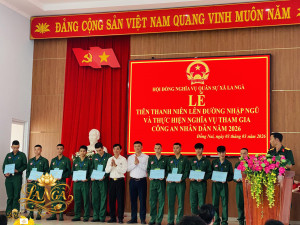 XÃ LA NGÀ SÔI NỔI CÔNG TÁC TIỄN THANH NIÊN LÊN ĐƯỜNG NHẬP NGŨ NĂM 2026
