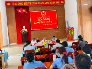 UBND XÃ LA NGÀ TỔ CHỨC HỘI NGHỊ GIAO BAN QUÝ I/2026