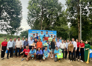 Xã Lộc Thạnh tổ chức Giải bóng chuyền Cúp tứ hùng chào mừng 80 năm Quốc khánh 2/9