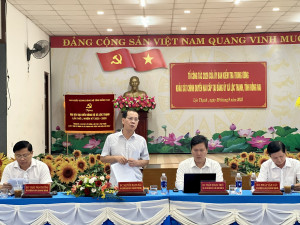 Uỷ ban Kiểm tra Trung ương khảo sát chính quyền 02 cấp tại xã Lộc Thạnh