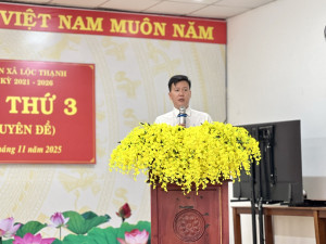 HĐND xã Lộc Thạnh tổ chức kỳ họp thứ 3 (chuyên đề)