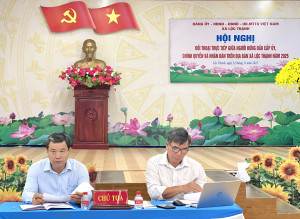 Lộc Thạnh đối thoại giữa người đứng đầu cấp ủy, chính quyền nhân dân