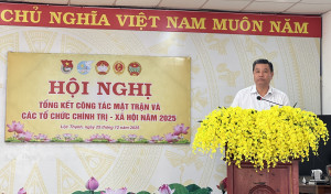 Lộc Thạnh tổng kết công tác Mặt trận và các tổ chức chính trị - xã hội