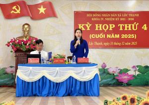 HĐND xã Lộc Thạnh tổ chức kỳ họp thứ 4 (cuối năm 2025)