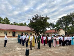 Lộc Thạnh tổ chức sinh hoạt dưới cờ đầu tháng 1-2026