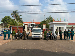 Công an, Quân sự xã Lộc Thạnh ra quân tuần tra, đảm bảo an ninh, trật tự