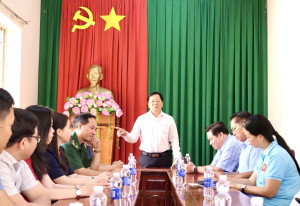 Thường trực HĐND tỉnh thăm, chúc Tết xã Lộc Thạnh