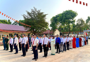 Lộc Thạnh chào cờ đầu năm mới Bính Ngọ 2026