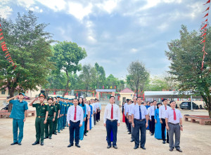 Lộc Thạnh chào cờ đầu tháng 3 năm 2026