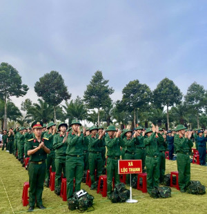 Lộc Thạnh hoàn thành 100% chỉ tiêu giao quân năm 2026