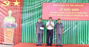 Lễ xuất quân giao nhiệm vụ tìm kiếm, quy tập hài cốt liệt sĩ tại Campuchia