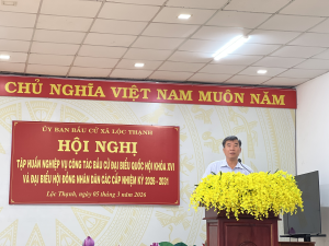 Lộc Thạnh tập huấn nghiệp vụ và diễn tập công tác bầu cử