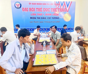 Khởi tranh môn thi đấu đầu tiên Đại hội Thể dục thể thao xã Lộc Thạnh