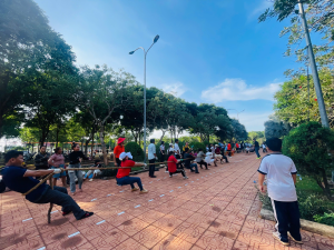 Đẩy gậy, kéo co, điền kinh “đốt nóng” Đại hội TDTT xã Lộc Thạnh