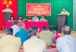 Lộc Thạnh: Tổ đại biểu số 1 và 2 HĐND xã tiếp xúc cử tri ấp Thạnh Biên, Thạnh Cường, Thạnh Phú