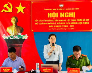 Tổ Đại biểu số 1 và 4 HĐND xã Lộc Thạnh tiếp xúc cử tri trước kỳ họp thường lệ giữa năm 2026