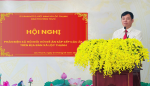 Lộc Thạnh lấy ý kiến phản biện xã hội đối với Đề án sắp xếp đơn vị ấp