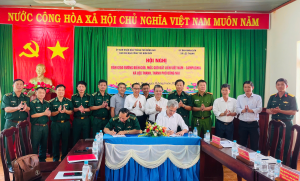 Bàn giao đường biên, mốc giới trên địa bàn xã Lộc Thạnh