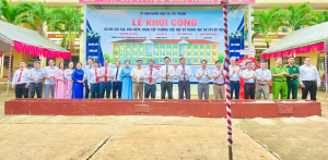 Xã Lộc Thạnh khởi công cải tạo, nâng cấp Trường TH&THCS Lộc Hòa