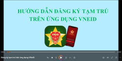 Đăng ký tạm trú trên ứng dụng VNeID