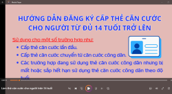 Làm thẻ căn cước cho người trên 14 tuổi