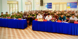 Công an xã Lộc Hưng tổng kết năm 2025, triển khai năm 2026