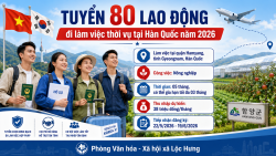 Tuyển 80 lao động đi làm việc thời vụ tại Hàn Quốc năm 2026