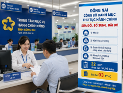 Đồng Nai công bố danh mục thủ tục hành chính được sửa đổi, bổ sung, bãi bỏ trong lĩnh vực Xây dựng