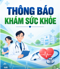 Thông báo khám sức khỏe định kỳ năm 2026 đợt 1
