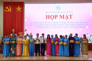 HỌP MẶT KỶ NIỆM 116 NĂM NGÀY QUỐC TẾ PHỤ NỮ PHỤ NỮ  VÀ 1.986 NĂM CUỘC KHỞI NGHĨA HAI BÀ TRƯNG