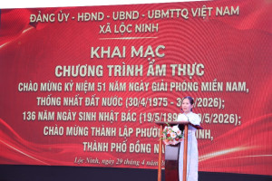 LỘC NINH RỘN RÀNG LỄ HỘI ẨM THỰC  CHÀO MỪNG CÁC NGÀY LỄ LỚN
