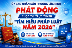 PHÁT ĐỘNG CUỘC THI TRỰC TUYẾN TÌM HIỂU PHÁP LUẬT NĂM 2026