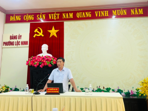 PHƯỜNG LỘC NINH TĂNG TỐC GIẢI NGÂN VỐN ĐẦU TƯ CÔNG, THÁO GỠ VƯỚNG MẮC GIẢI PHÓNG MẶT BẰNG