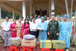 LÃNH ĐẠO PHƯỜNG LỘC NINH THĂM, ĐỘNG VIÊN LỰC LƯỢNG THỰC HIỆN LẤY MẪU HÀI CỐT LIỆT SĨ PHỤC VỤ GIÁM ĐỊNH ADN