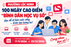 PHƯỜNG LỘC NINH TRIỂN KHAI 100 NGÀY  CAO ĐIỂM “BÌNH DÂN HỌC VỤ SỐ”