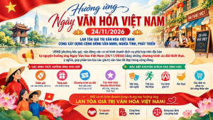 VẬN ĐỘNG CÁC CƠ SỞ KINH DOANH DỊCH VỤ  HƯỞNG ỨNG NGÀY VĂN HÓA VIỆT NAM 24/11/2026